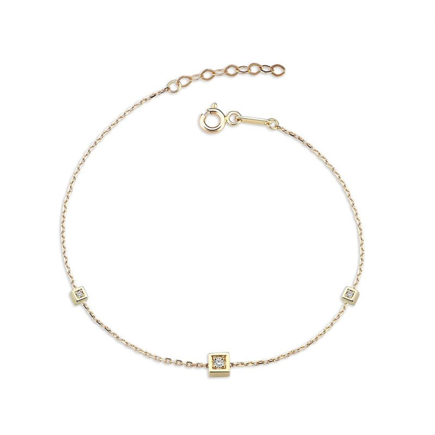Bratara Oriana Aur Roz 14K Sandra Ferretti
