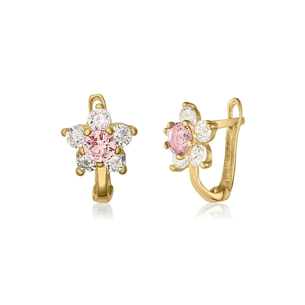 Cercei Pentru Copii Alexandrine Din Aur Galben 14K Sandra Ferretti Cercei Pentru Copii Alexandrine Din Aur Galben 14K Sandra Ferretti