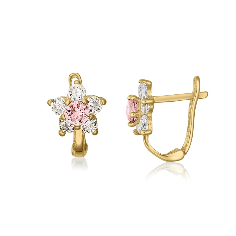 Cercei Pentru Copii Alexandrine Din Aur Galben 14K Sandra Ferretti Cercei Pentru Copii Alexandrine Din Aur Galben 14K Sandra Ferretti