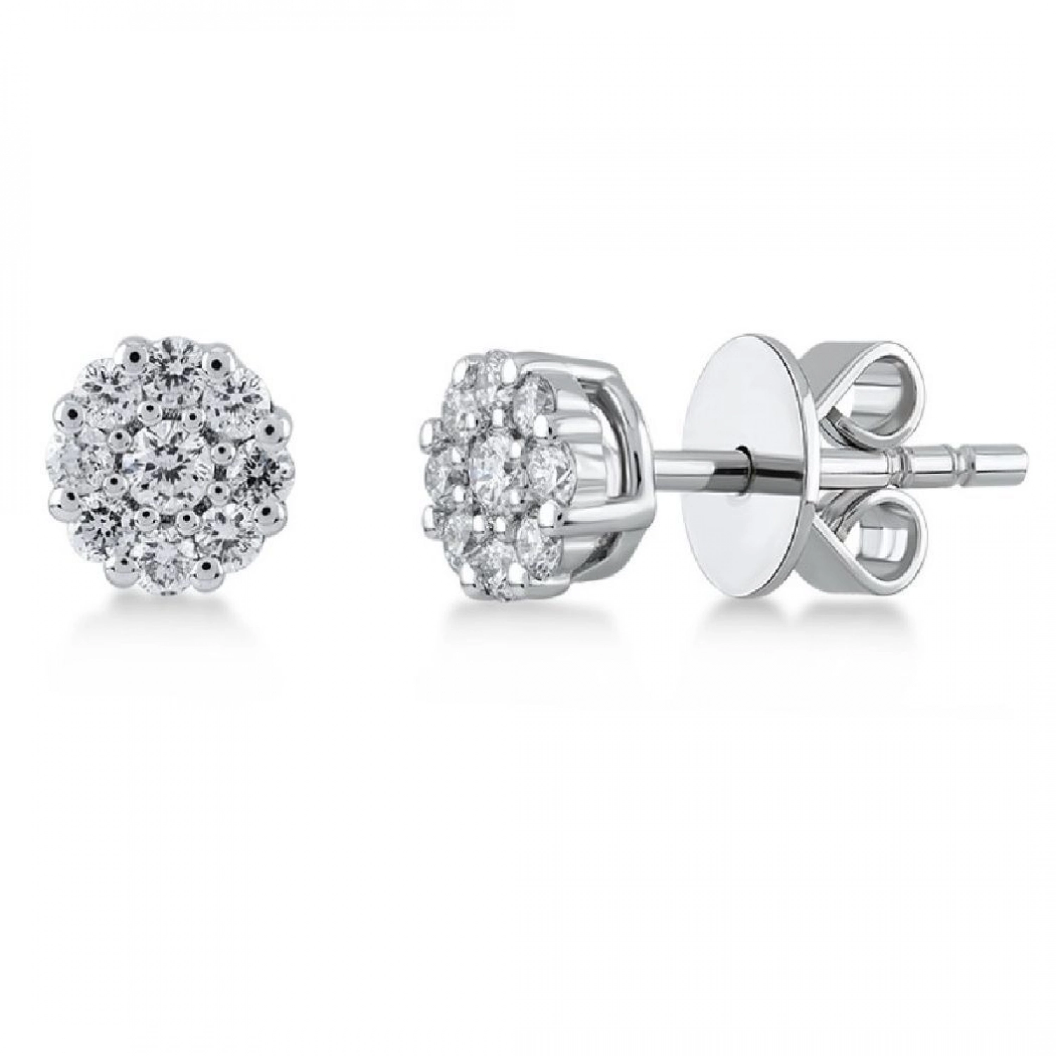 Cercei Sevilia Aur Alb 14K cu Diamante de 0.23 Carate Sandra Ferretti Cercei Sevilia Aur Alb 14K cu Diamante de 0.23 Carate Sandra Ferretti