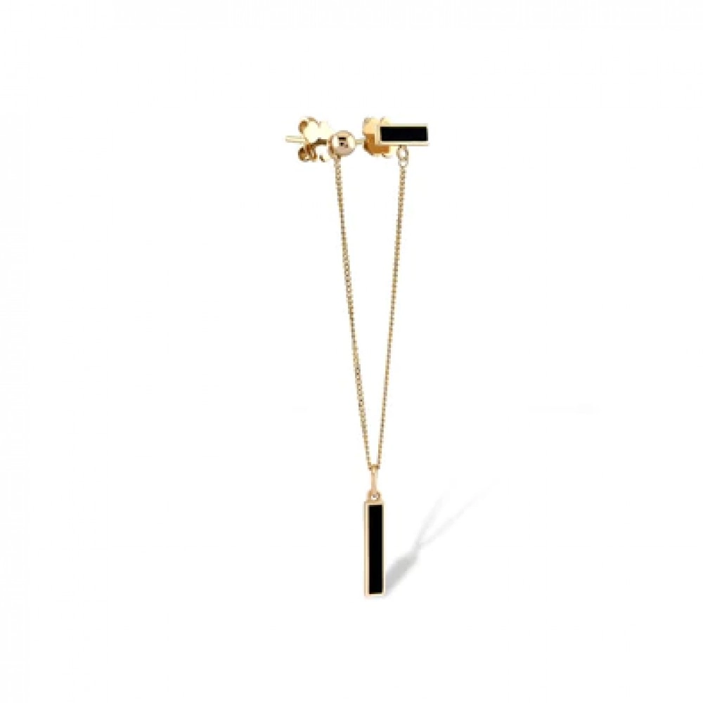 Cercel Asti Aur Roz 14K Piercing Sandra Ferretti