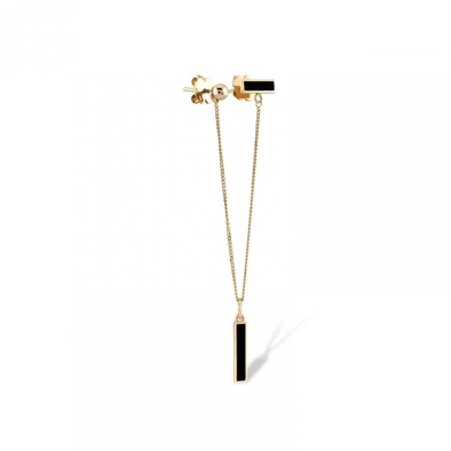 Cercel Asti Aur Roz 14K Piercing Sandra Ferretti