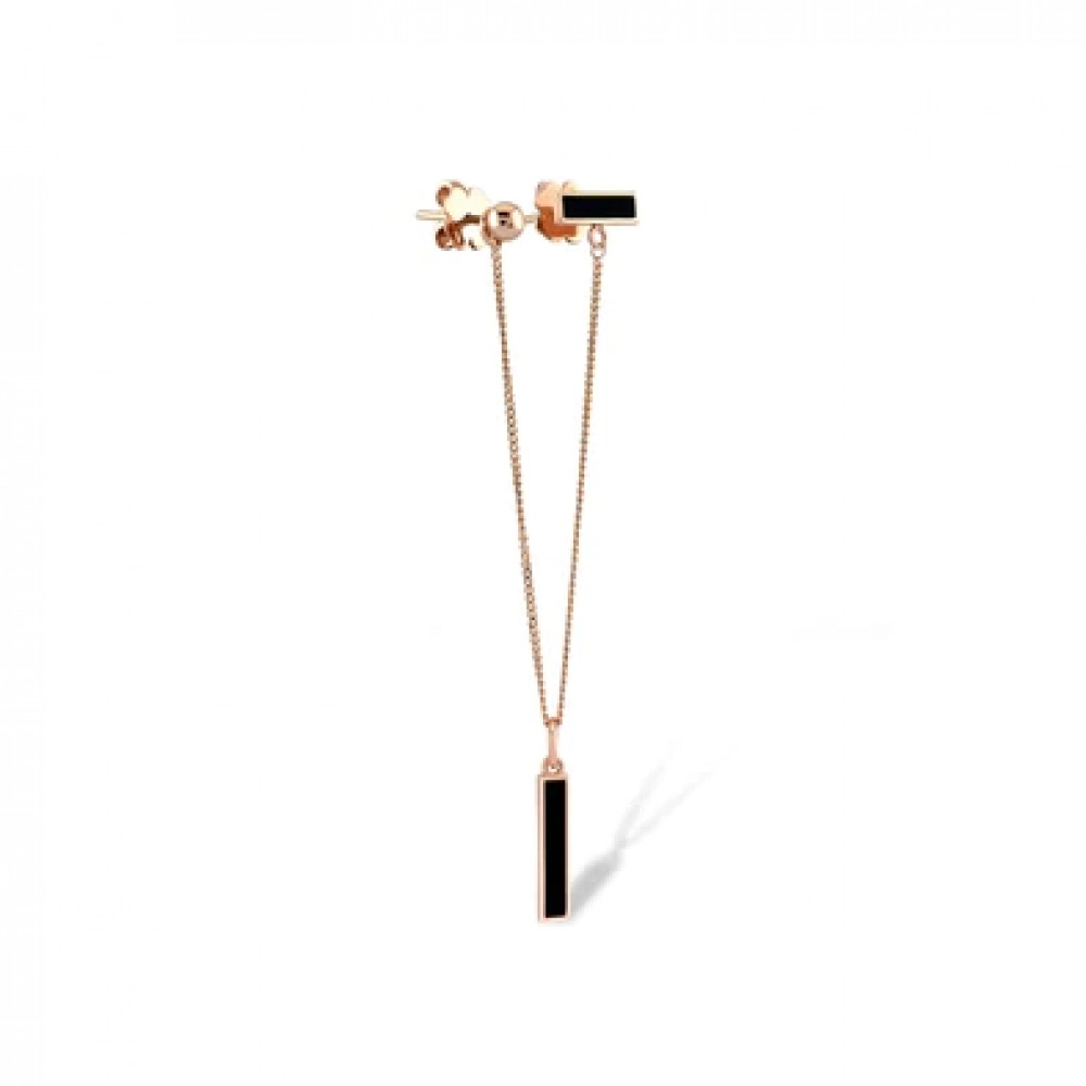 Cercel Asti Aur Roz 14K Piercing Sandra Ferretti