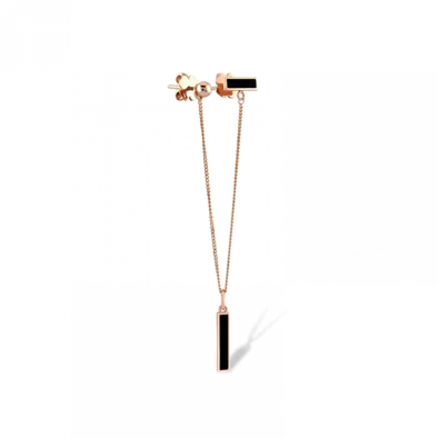 Cercel Asti Aur Roz 14K Piercing Sandra Ferretti