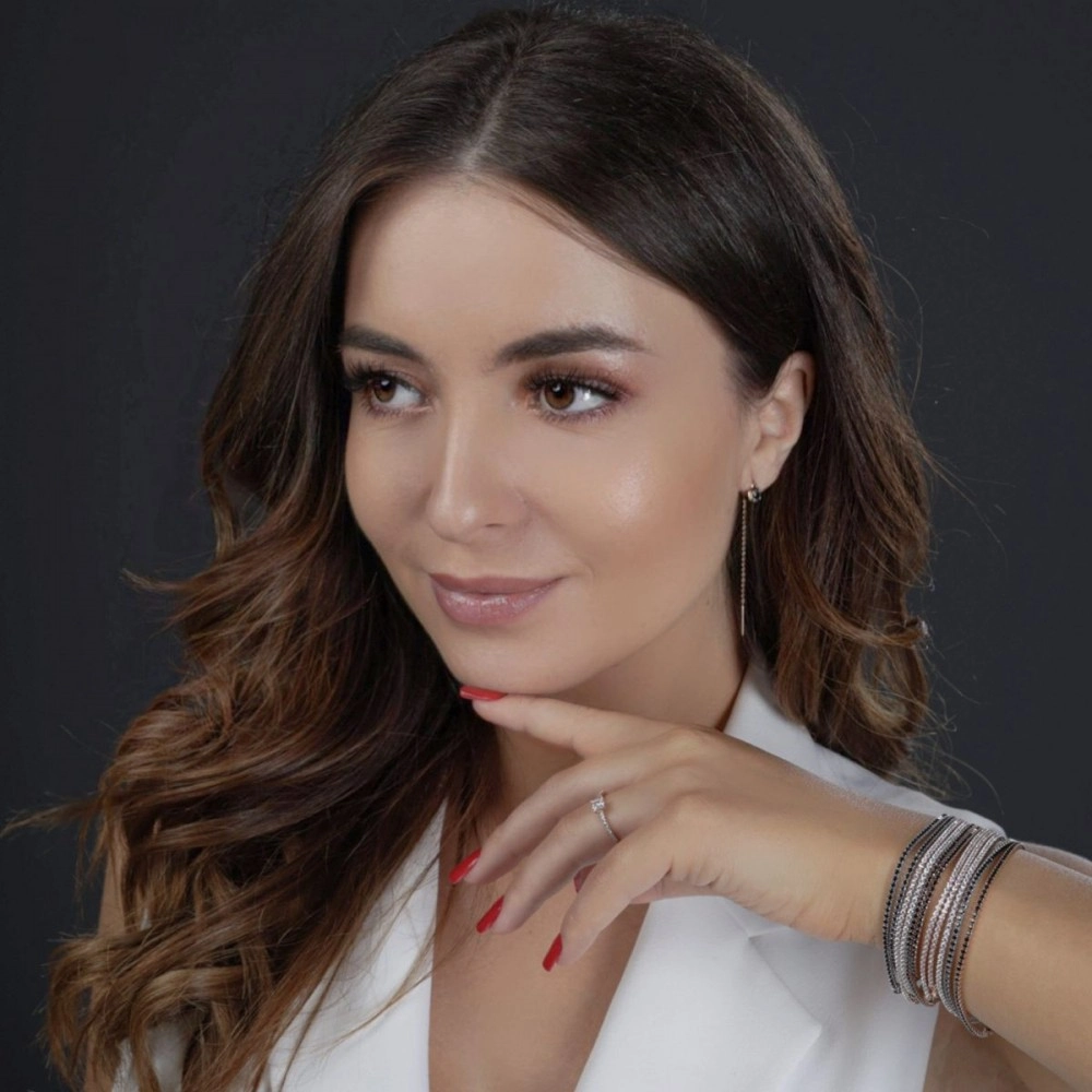 Cercei Avellino Aur Roz 14K Sandra Ferretti