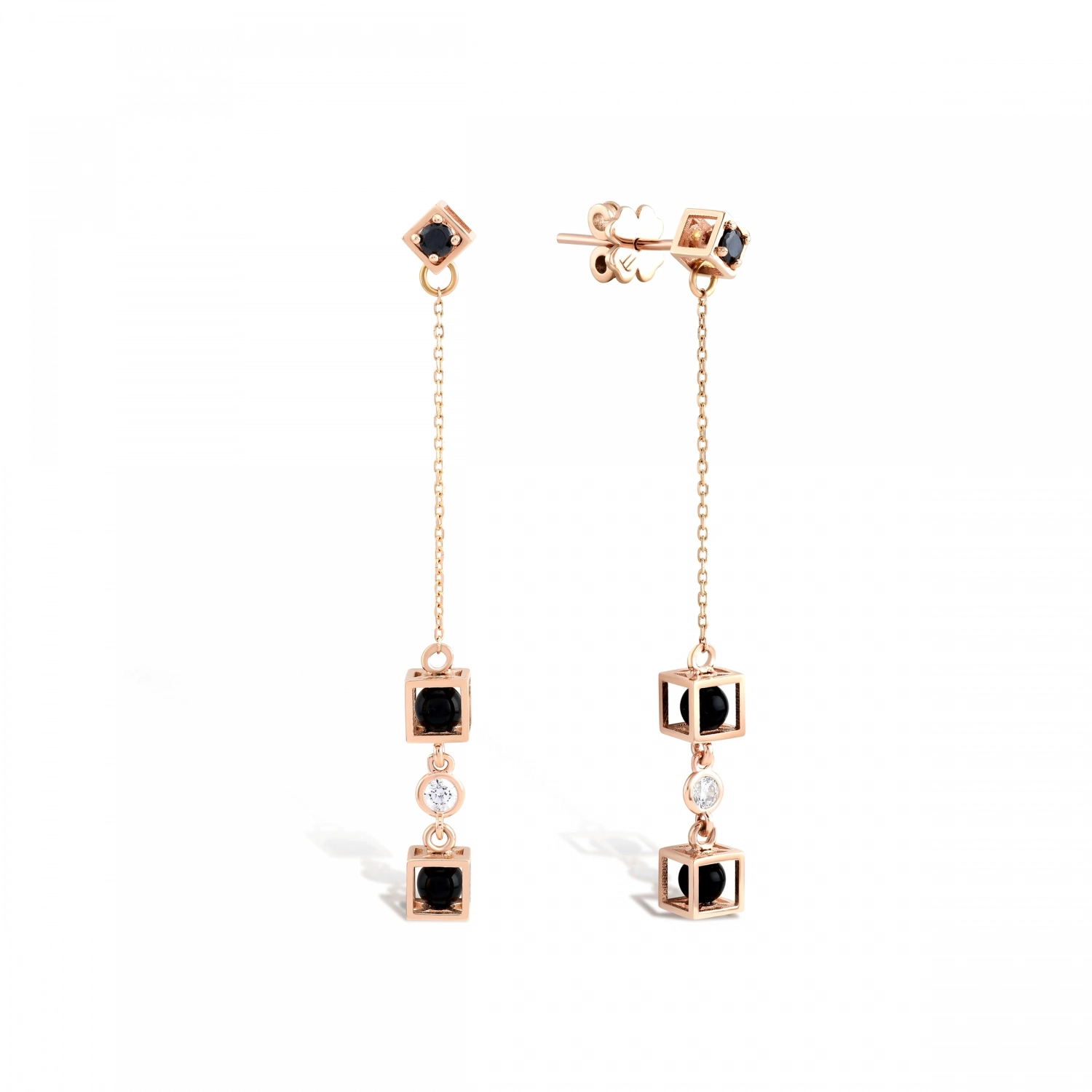 Cercei Bologna Aur Roz 14K Sandra Ferretti
