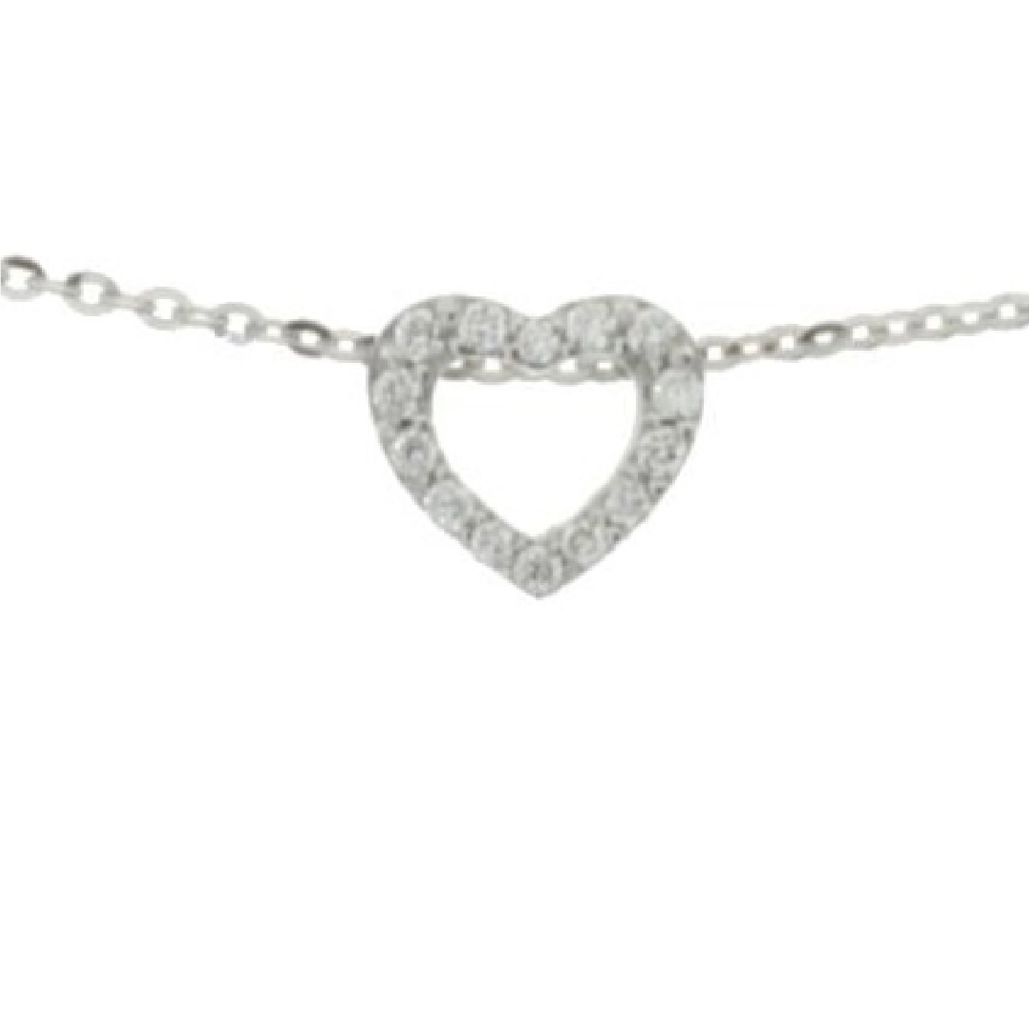 Colier Chelsea Aur Alb 14K cu Diamante de 0.07 Carate Sandra Ferretti