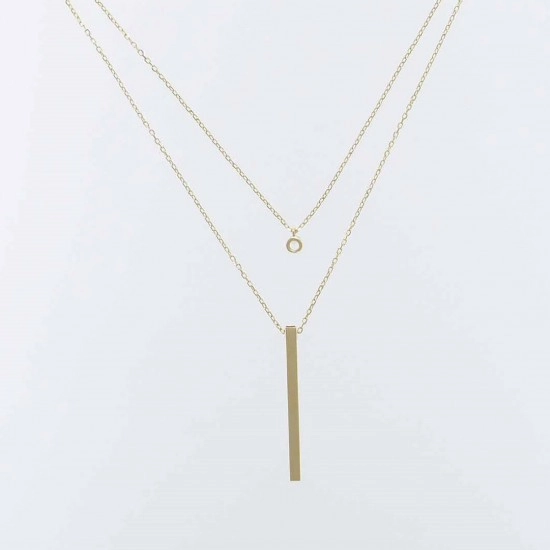 Colier Monza Aur Roz 14K Sandra Ferretti