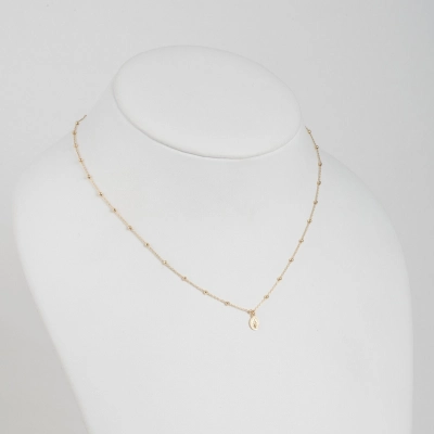 Colier Rozariu din Aur Galben de 18K cu Lant si Bile Diamantate