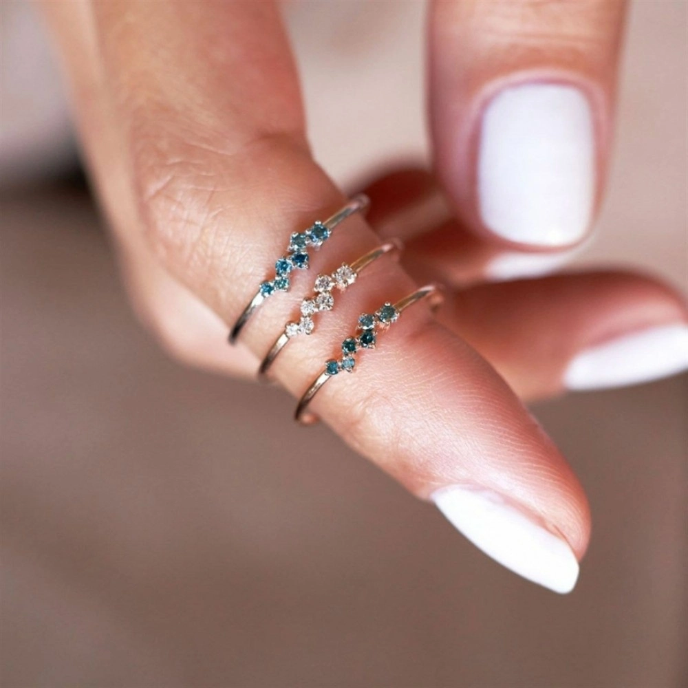 Inel Ancona Aur Alb 14K Sandra Ferretti