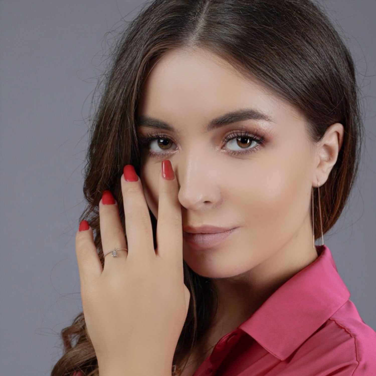 Cercel Alessandria Aur Roz 14K Piercing Sandra Ferretti Cercel Alessandria Aur Roz 14K Piercing Sandra Ferretti