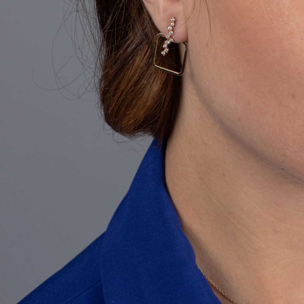 Cercei Luciana Aur Galben 14K Sandra Ferretti Cercei Luciana Aur Galben 14K Sandra Ferretti