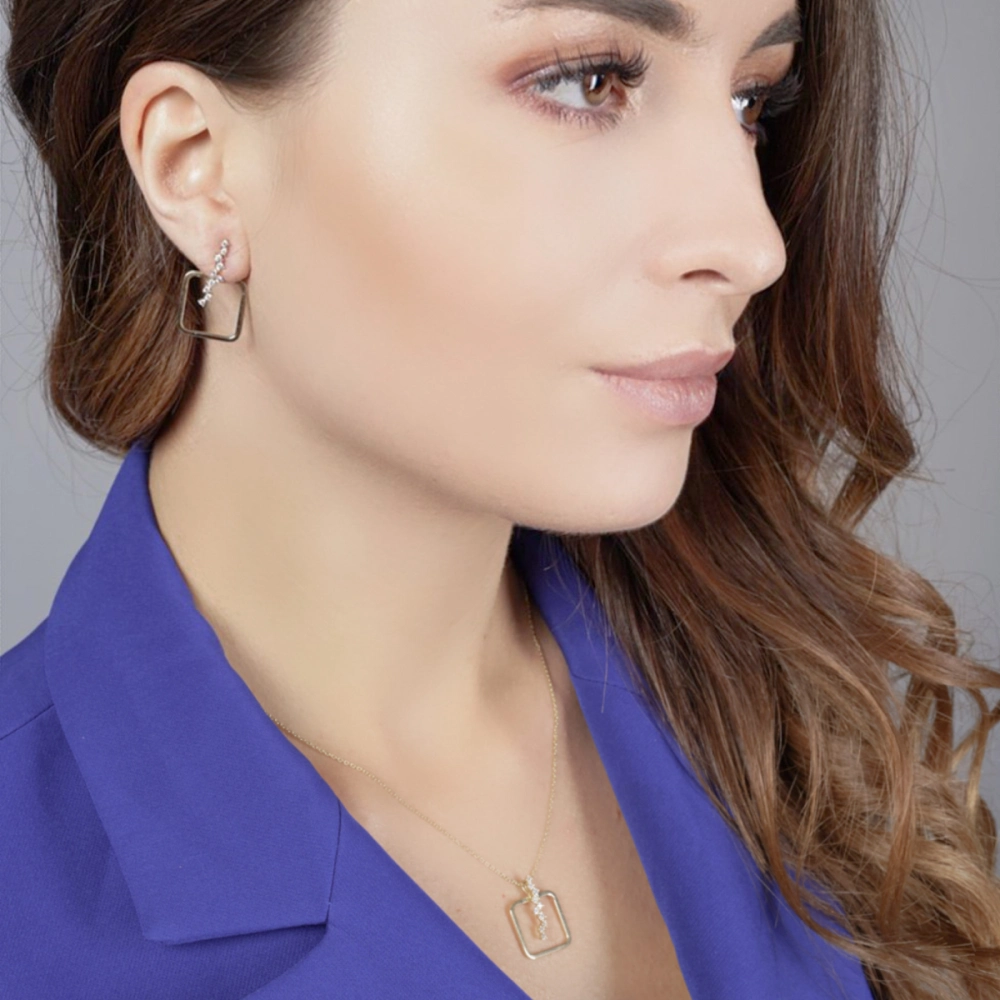 Cercei Luciana Aur Galben 14K Sandra Ferretti Cercei Luciana Aur Galben 14K Sandra Ferretti