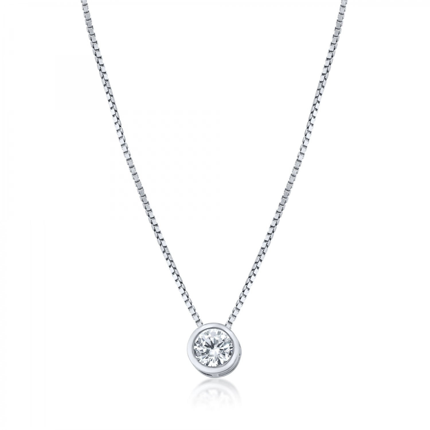 Colier cu pandantiv Dyamond Style din Argint 925, Placat cu Rodiu Sandra Ferretti Colier cu pandantiv Dyamond Style din Argint 925, Placat cu Rodiu Sandra Ferretti