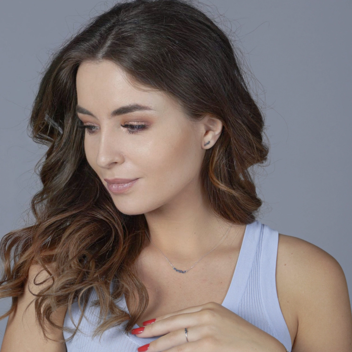 Colier Ancona Aur Roz 14K Sandra Ferretti