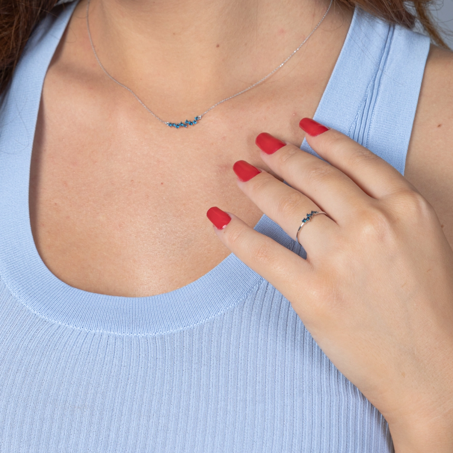 Colier Ancona Aur Roz 14K Sandra Ferretti