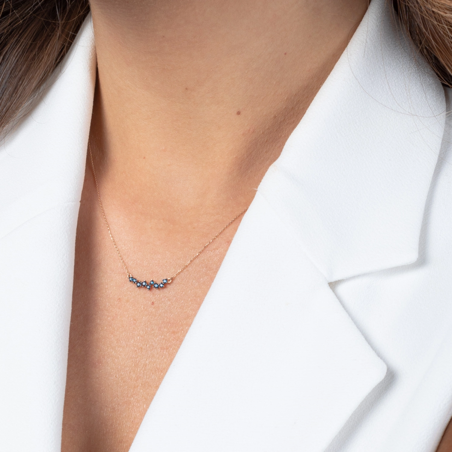 Colier Ancona Aur Roz 14K Sandra Ferretti