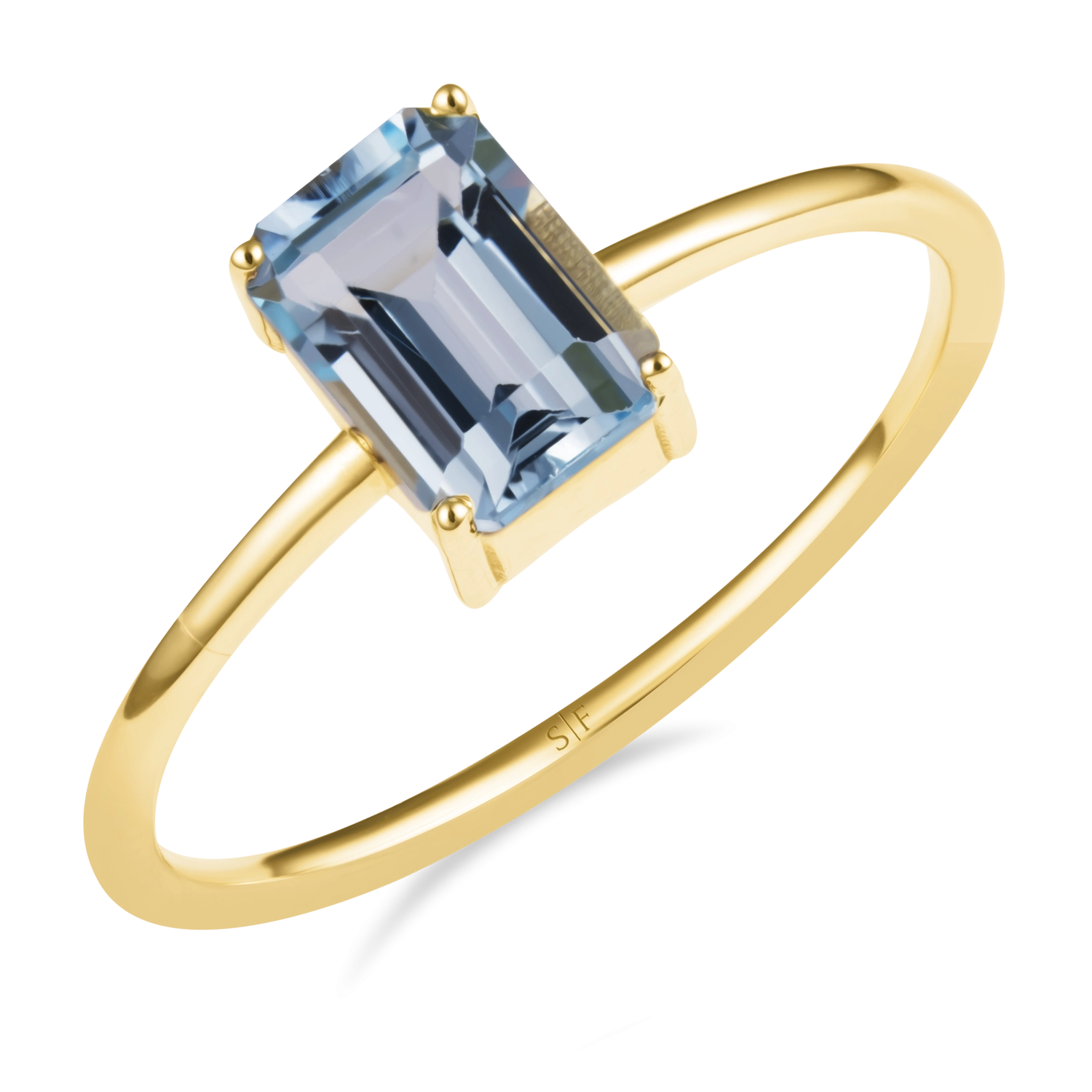Inel Dortmund Aur Galben 14K cu Topaz 1.29 Carate Sandra Ferretti
